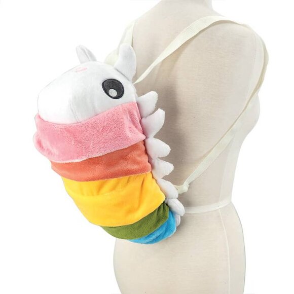 SPOOKYVILLE CRITTERS - Rainbow Roly Poly Plush Backpack